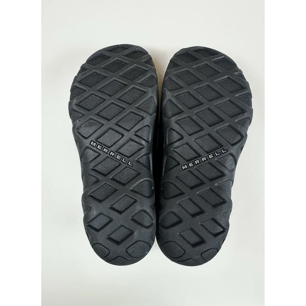 Merrell Jungle Moc Kids Slip On Black Leather Shoes Size 1.5 New No Box